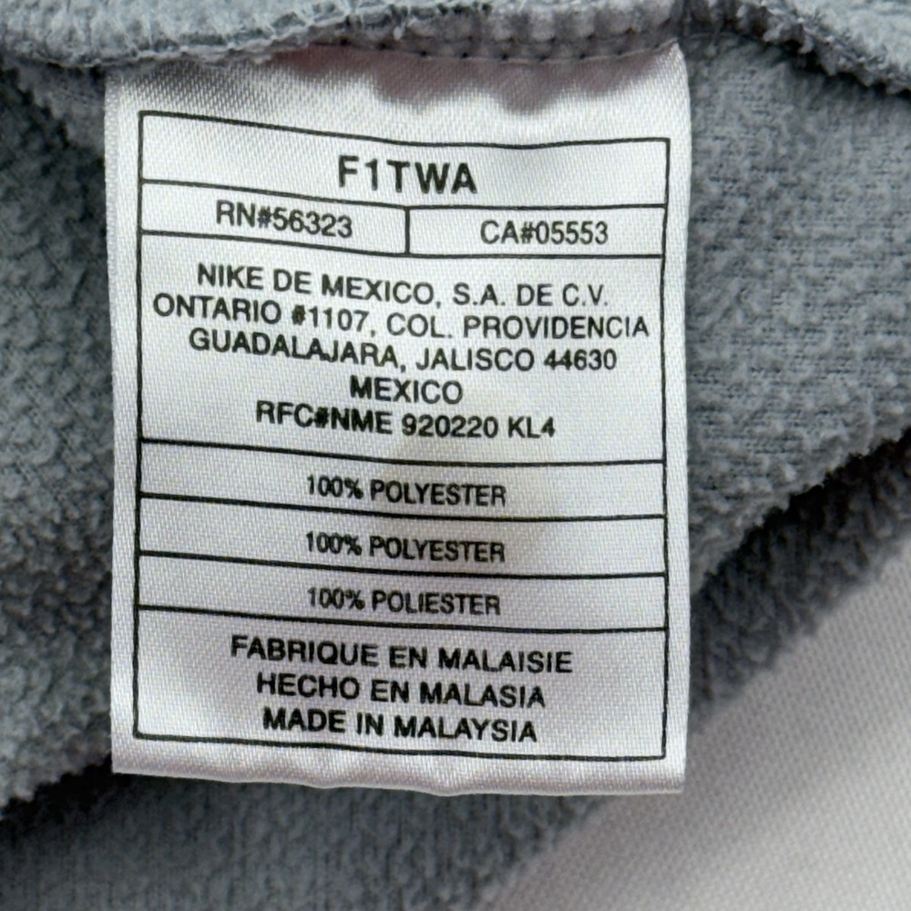 Nike ACG Thermal‎ Layer 2 Fleece Sweatshirt Womens Medium Pullover Pocket Gray - Picture 7 of 10